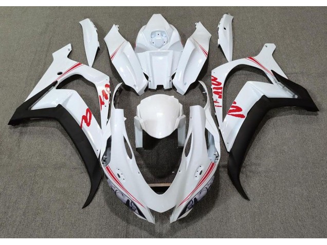 Loghi Bianco Perla & Rosso 2016-2019 ZX10R Carena Moto Loghi Bianco Perla & Rosso 2016-2019 ZX10R Carena Moto