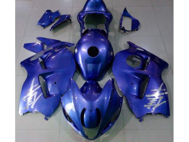 Logo Blu Lucido & Argento 1997-2007 GSXR 1300 Carena Moto Logo Blu Lucido & Argento 1997-2007 GSXR 1300 Carena Moto