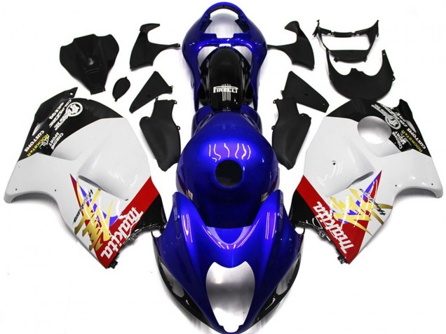 Logo Personalizzato Blu & Bianco 1997-2007 GSXR 1300 Carena Moto