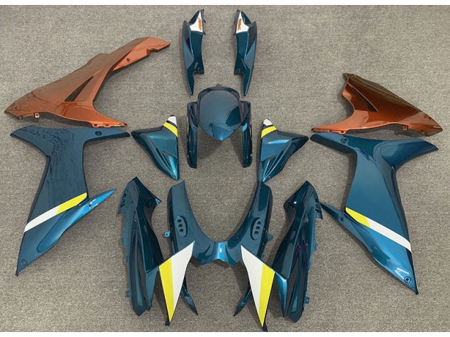 Lucentezza Azzurro & Arancione 2011-2024 GSXR 600-750 Carena Moto Lucentezza Azzurro & Arancione 2011-2024 GSXR 600-750 Carena Moto