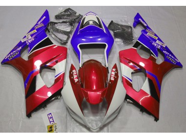 Lucentezza Candy Rosso & Blu 2003-2004 GSXR 1000 Carena Moto