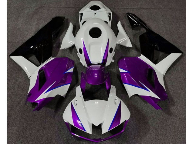 Lucido Viola Bianco & Blu 2013-2023 CBR600RR Carena Moto Lucido Viola Bianco & Blu 2013-2023 CBR600RR Carena Moto