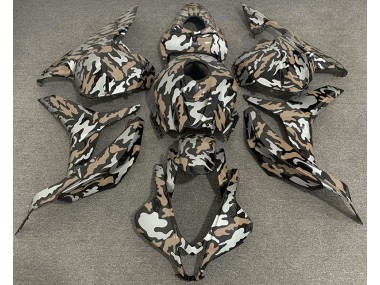 Marrone Chiaro & Argento Camo 2009-2012 CBR600RR Carena Moto