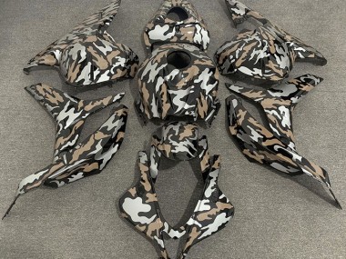 Marrone Chiaro & Argento Camo 2009-2012 CBR600RR Carena Moto