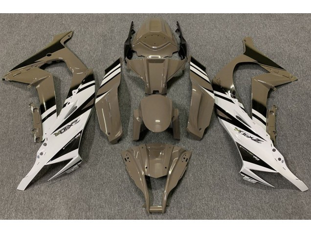 Marrone Lucido & Bianco 2011-2015 ZX10R Carena Moto Marrone Lucido & Bianco 2011-2015 ZX10R Carena Moto
