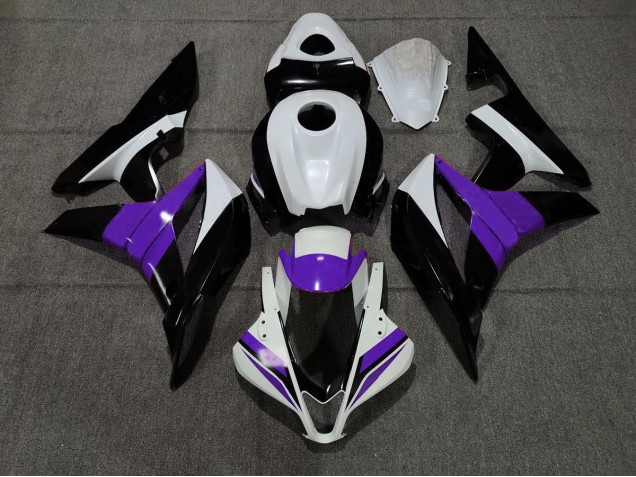 Nero Bianco & Viola 2007-2008 CBR600RR Carena Moto Nero Bianco & Viola 2007-2008 CBR600RR Carena Moto