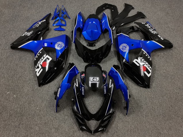 Nero & Blu Con Loghi Personalizzati 2009-2016 GSXR 1000 Carena Moto Nero & Blu Con Loghi Personalizzati 2009-2016 GSXR 1000 Carena Moto