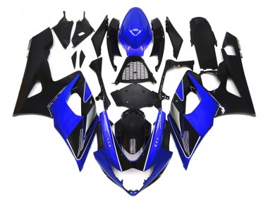 Nero & Blu Lucido Con Argento 2005-2006 GSXR 1000 Carena Moto
