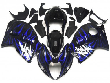 Nero Con Blu Profondo Fiamma 1997-2007 GSXR 1300 Carena Moto