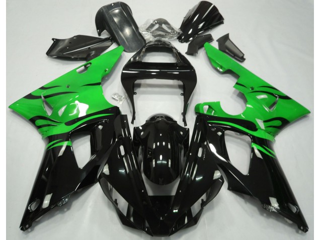 Nero Fiamma & Verde 2000-2001 R1 Carena Moto Nero Fiamma & Verde 2000-2001 R1 Carena Moto