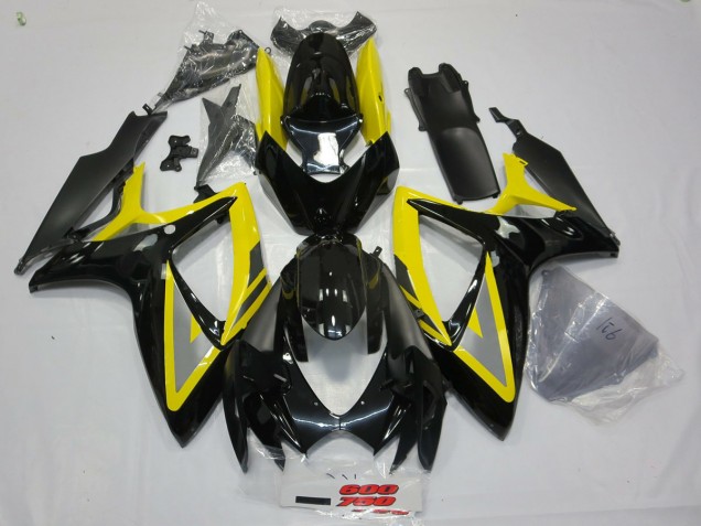 Nero & Giallo 2006-2007 GSXR 600-750 Carena Moto Nero & Giallo 2006-2007 GSXR 600-750 Carena Moto