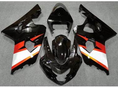 Nero Lucido & Arancione 2004-2005 GSXR 600-750 Carena Moto