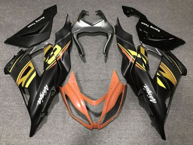 Nero Lucido & Arancione 2013-2018 ZX6R Carena Moto