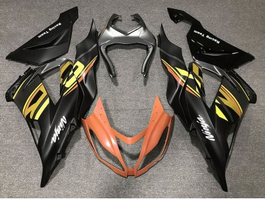 Nero Lucido & Arancione 2013-2018 ZX6R Carena Moto