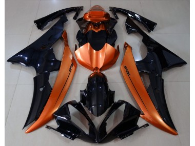 Nero Lucido & Arancione Chiaro 2008-2016 R6 Carena Moto