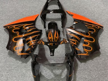 Nero Lucido & Arancione Fiamma 2000-2002 ZX6R Carena Moto