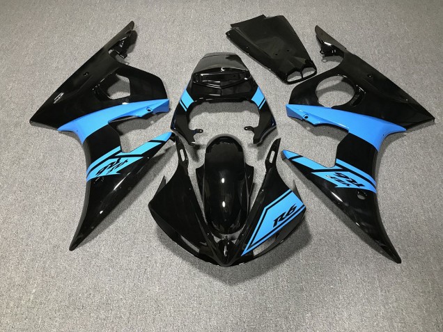 Nero Lucido & Azzurro 2003-2004 R6 Carena Moto Nero Lucido & Azzurro 2003-2004 R6 Carena Moto