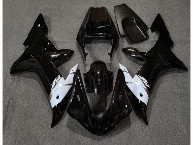 Nero Lucido Bianco & Argento 2002-2003 R1 Carena Moto