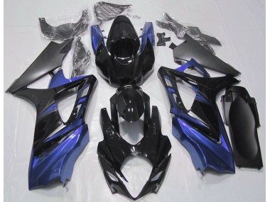 Nero Lucido & Blu 2007-2008 GSXR 1000 Carena Moto