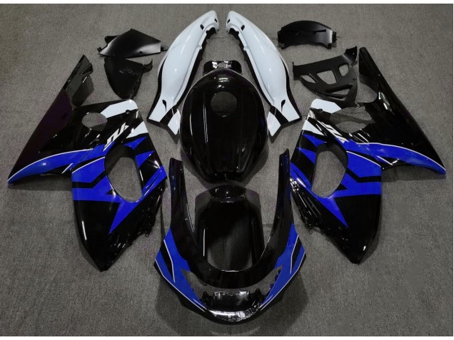 Nero Lucido Blu & Bianco 1998-2007 YZF600 Carena Moto Nero Lucido Blu & Bianco 1998-2007 YZF600 Carena Moto