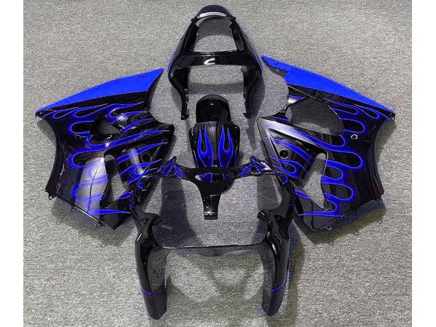 Nero Lucido & Blu Fiamma 2000-2002 ZX6R Carena Moto Nero Lucido & Blu Fiamma 2000-2002 ZX6R Carena Moto