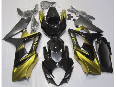 Nero Lucido & Giallo 2007-2008 GSXR 1000 Carena Moto