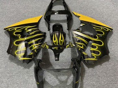 Nero Lucido & Giallo Fiamma 2000-2002 ZX6R Carena Moto