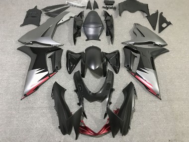 Nero Lucido & Grigio Opaco 2011-2024 GSXR 600-750 Carena Moto