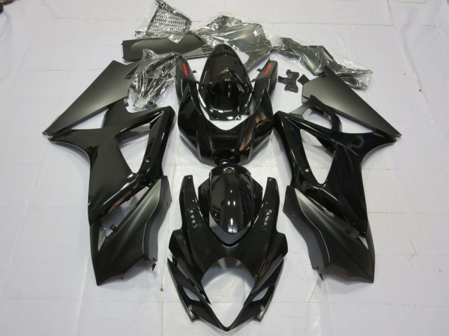 Nero Lucido & Opaco 2007-2008 GSXR 1000 Carena Moto Nero Lucido & Opaco 2007-2008 GSXR 1000 Carena Moto