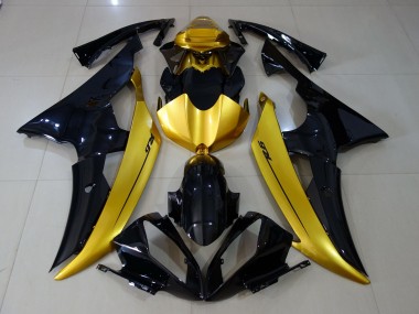 Nero Lucido & Oro 2008-2016 R6 Carena Moto