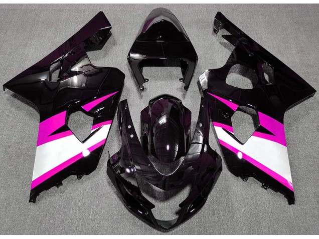 Nero Lucido & Rosa 2004-2005 GSXR 600-750 Carena Moto Nero Lucido & Rosa 2004-2005 GSXR 600-750 Carena Moto