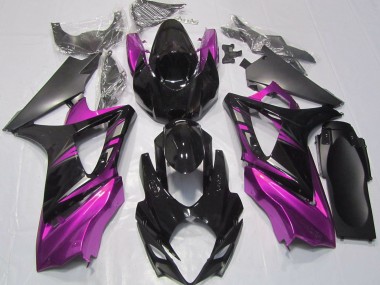 Nero Lucido & Rosa 2007-2008 GSXR 1000 Carena Moto