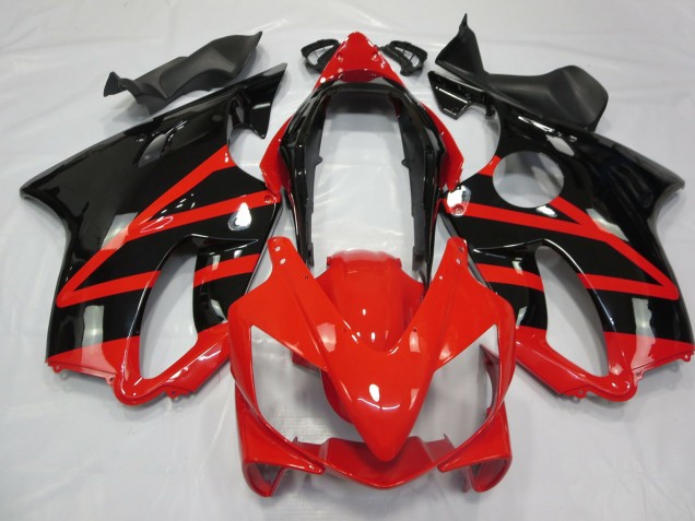 Nero Lucido & Rosso 2004-2007 CBR600 F4i Carena Moto Nero Lucido & Rosso 2004-2007 CBR600 F4i Carena Moto