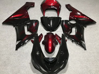Nero Lucido & Rosso 2005-2006 ZX6R Carena Moto
