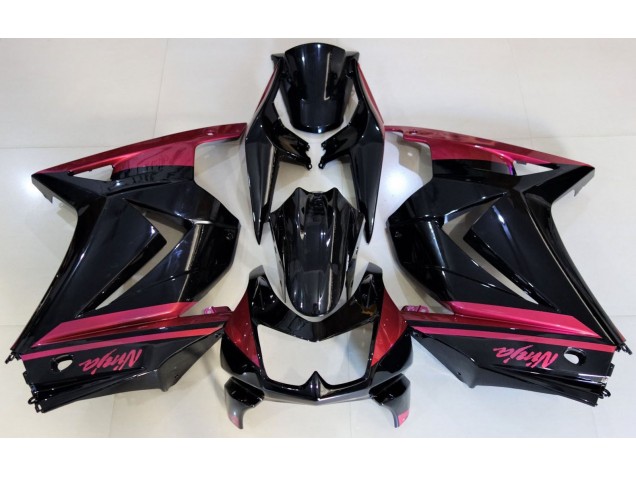 Nero Lucido & Rosso 2008-2012 Ninja 250 Carena Moto Nero Lucido & Rosso 2008-2012 Ninja 250 Carena Moto