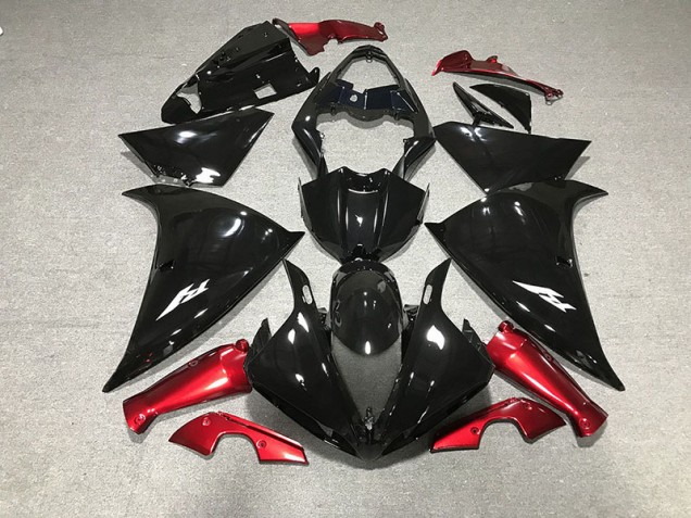 Nero Lucido & Rosso 2009-2011 R1 Carena Moto Nero Lucido & Rosso 2009-2011 R1 Carena Moto