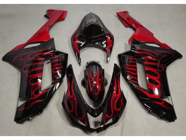 Nero Lucido & Rosso Fiamma 2007-2008 ZX6R Carena Moto