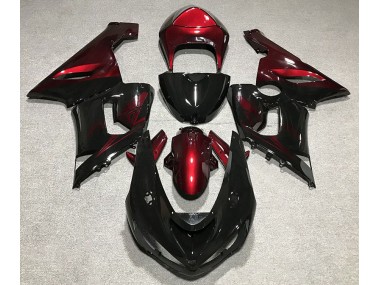 Nero Lucido & Rosso Intenso 2005-2006 ZX6R Carena Moto