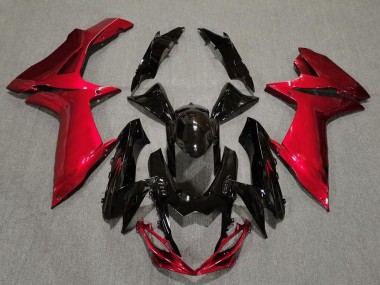 Nero Lucido & Rosso Lava 2011-2024 GSXR 600-750 Carena Moto