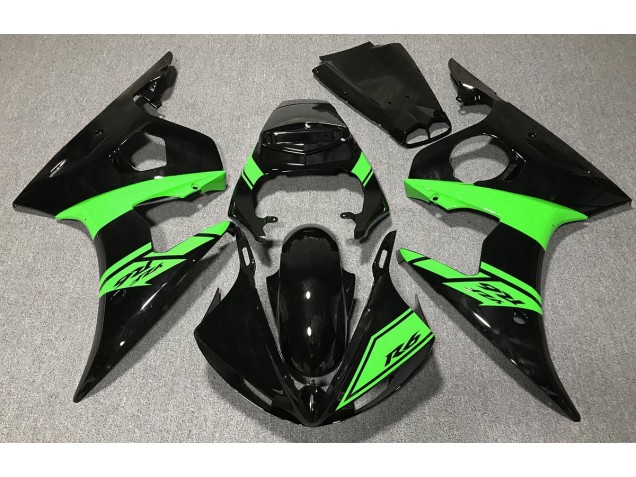 Nero Lucido & Verde 2003-2004 R6 Carena Moto Nero Lucido & Verde 2003-2004 R6 Carena Moto