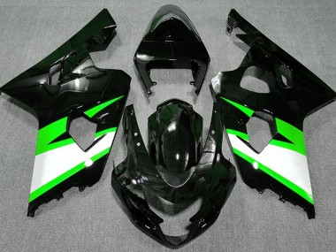 Nero Lucido & Verde 2004-2005 GSXR 600-750 Carena Moto