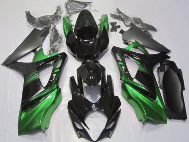 Nero Lucido & Verde 2007-2008 GSXR 1000 Carena Moto