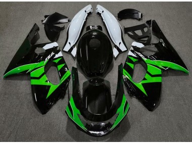 Nero Lucido Verde & Bianco 1998-2007 YZF600 Carena Moto