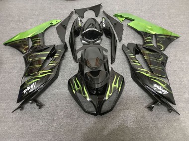 Nero Lucido & Verde Fiamma 2009-2012 ZX6R Carena Moto