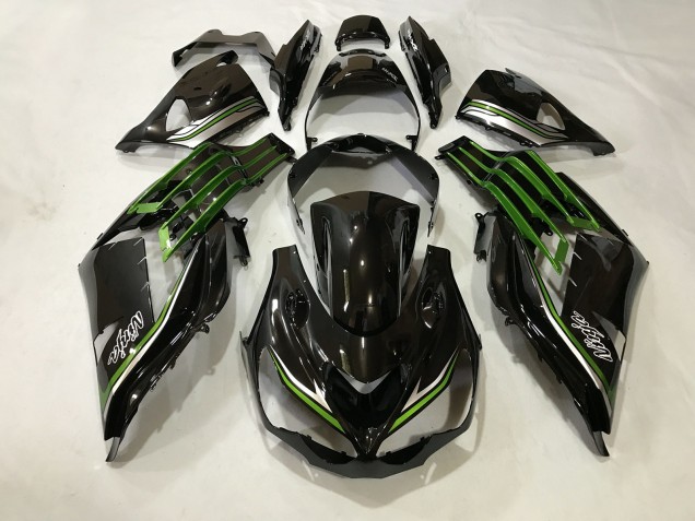 Nero Lucido & Verde Melma 2012-2021 ZX14R Carena Moto