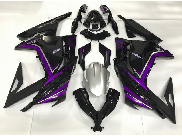 Nero Lucido & Viola 2013-2018 Ninja 300 Carena Moto Nero Lucido & Viola 2013-2018 Ninja 300 Carena Moto