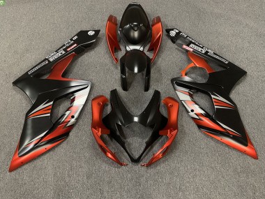 Nero Opaco & Arancione 2005-2006 GSXR 1000 Carena Moto