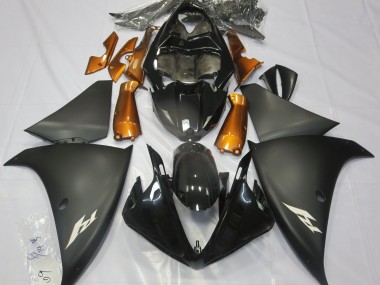 Nero Opaco & Arancione 2009-2011 R1 Carena Moto