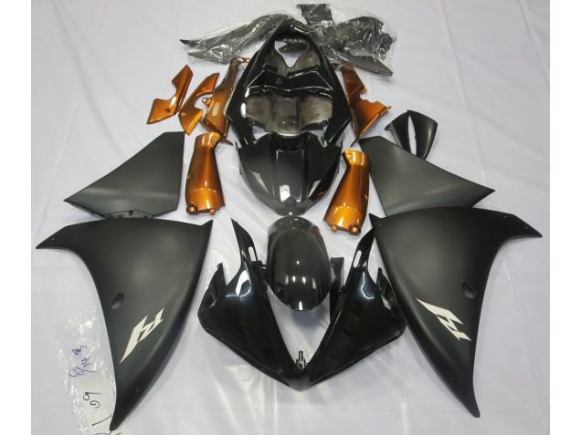 Nero Opaco & Arancione 2009-2011 R1 Carena Moto