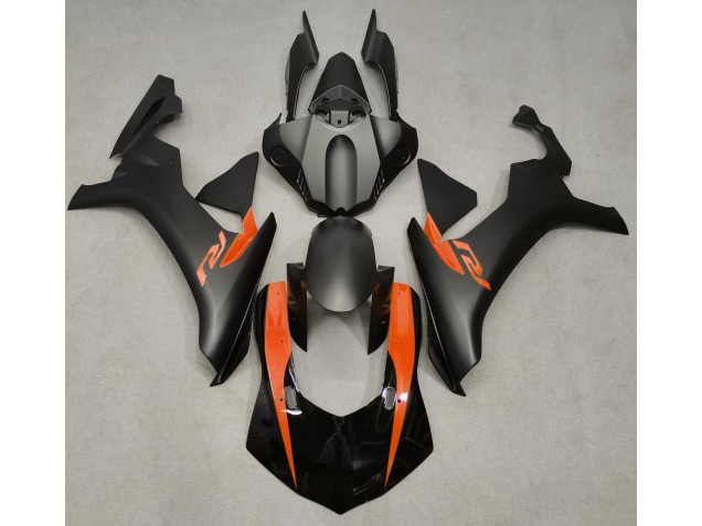 Nero Opaco & Arancione 2015-2019 R1 Carena Moto Nero Opaco & Arancione 2015-2019 R1 Carena Moto